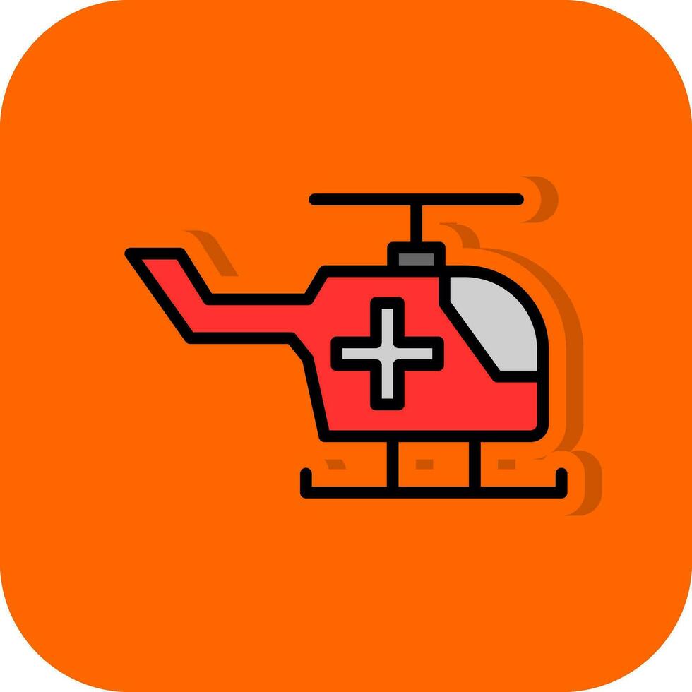 Air ambulance Vector Icon Design