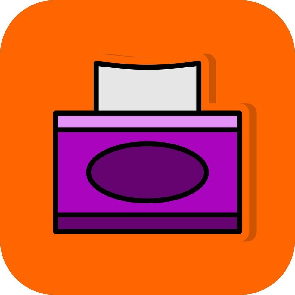 Tissue box Vector Icon Design