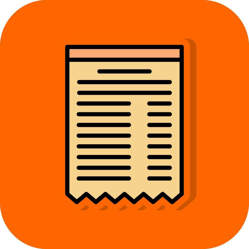 Receipt Vector Icon Design
