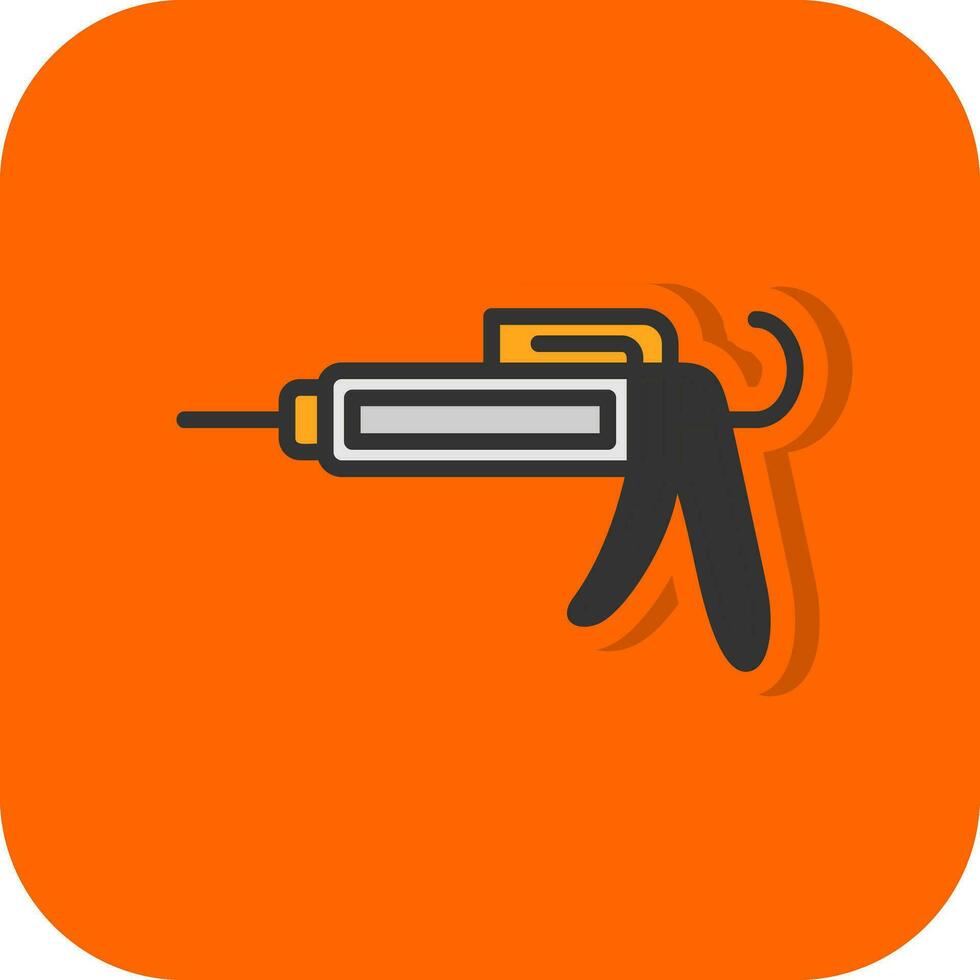 Caulk gun Vector Icon Design