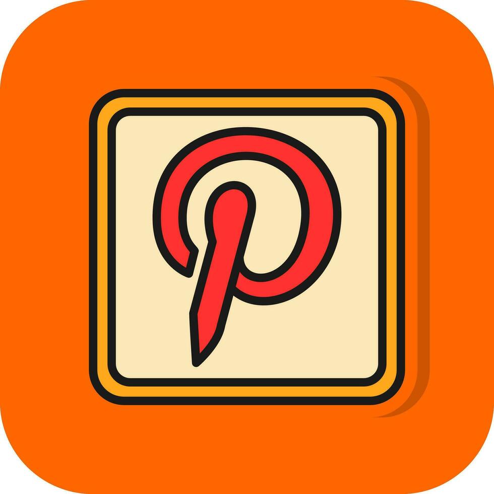 Pinterest Logo Vector Icon Design