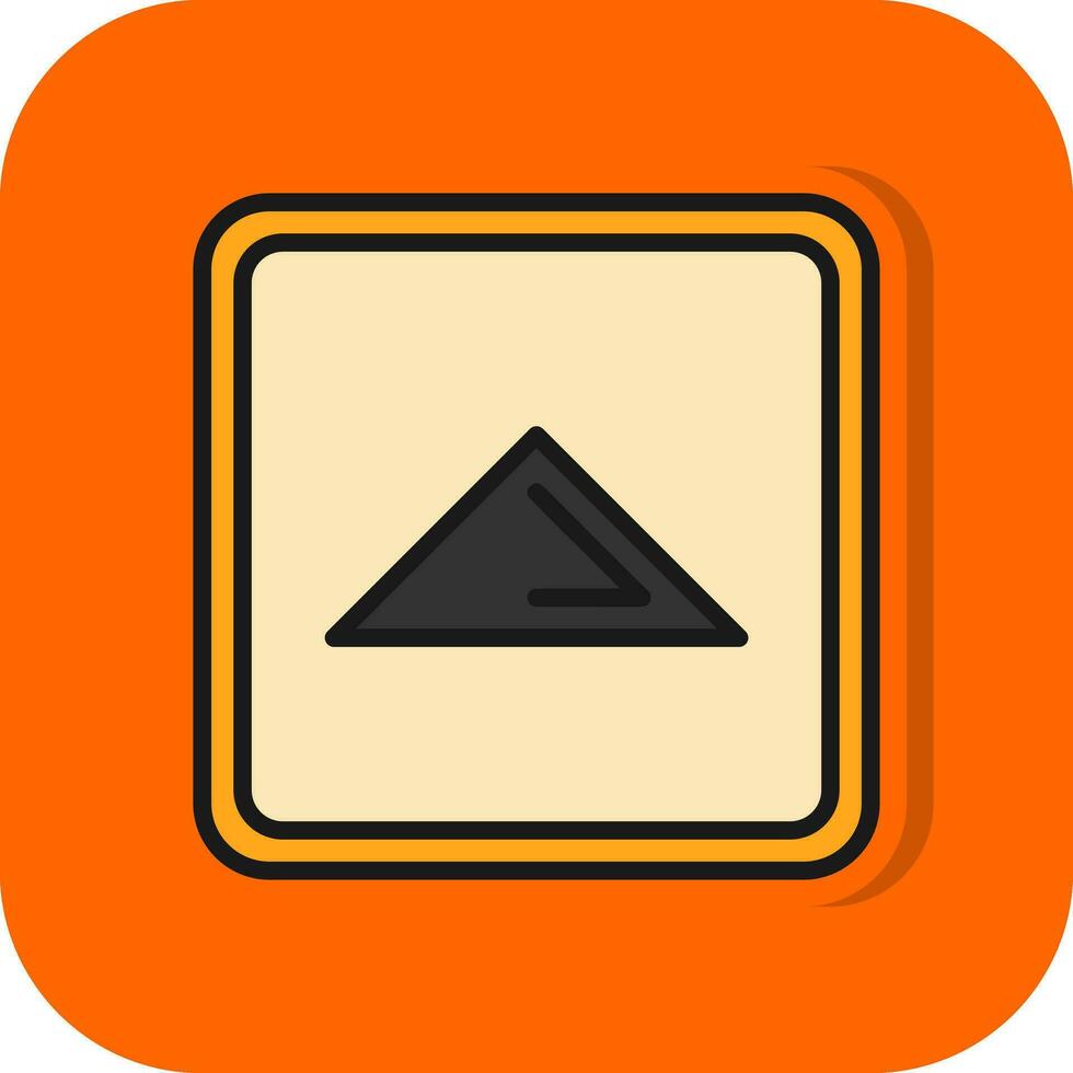 Caret Arrow Up Vector Icon Design