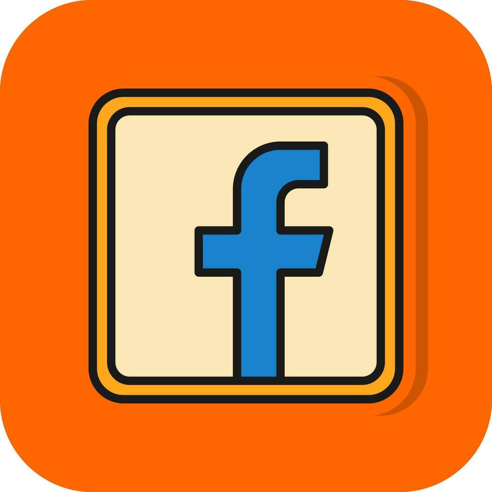 Facebook logo vector icono diseño