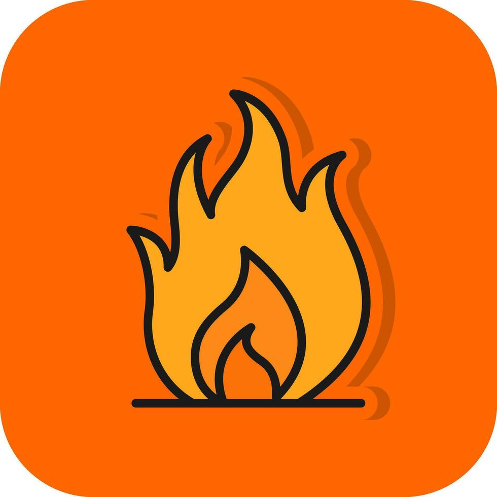 diseño de icono de vector de fuego