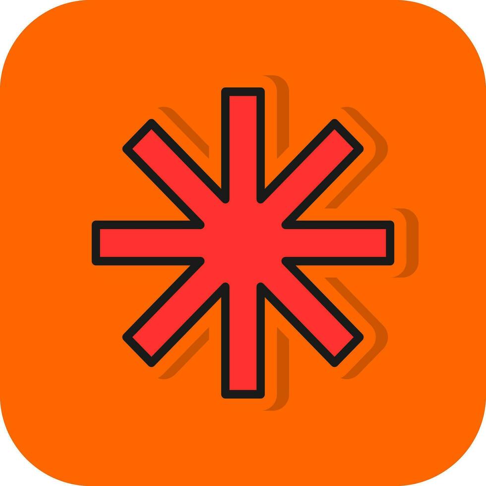 Asterisk Vector Icon Design