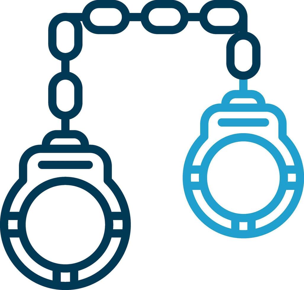 Handcuffs Vector Icon Design