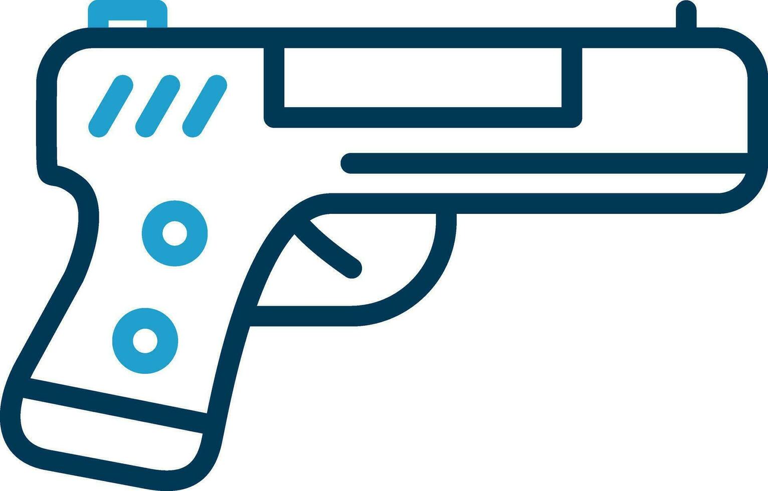 Handgun Vector Icon Design