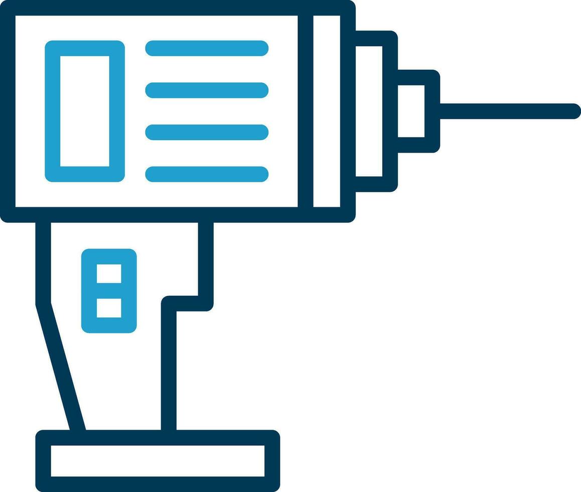Drill Machine Vector Icon Design