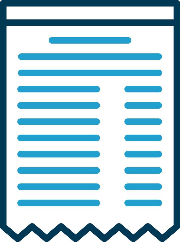 Receipt Vector Icon Design