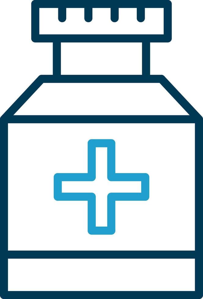 Pill jar Vector Icon Design