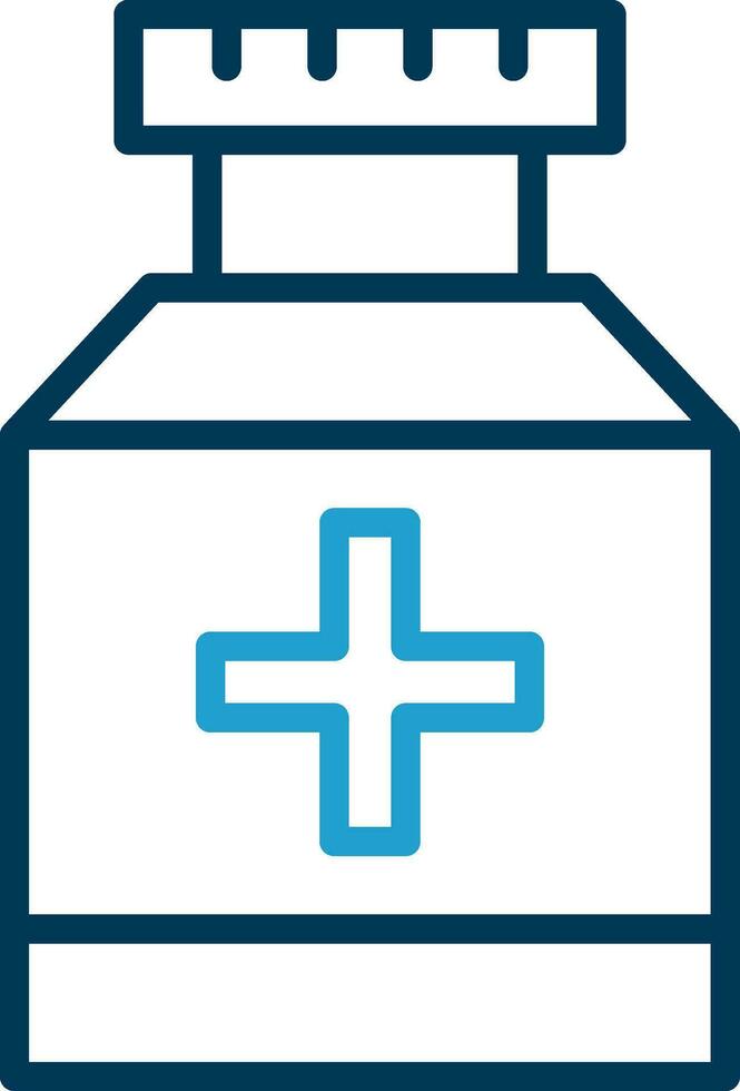 Pill jar Vector Icon Design