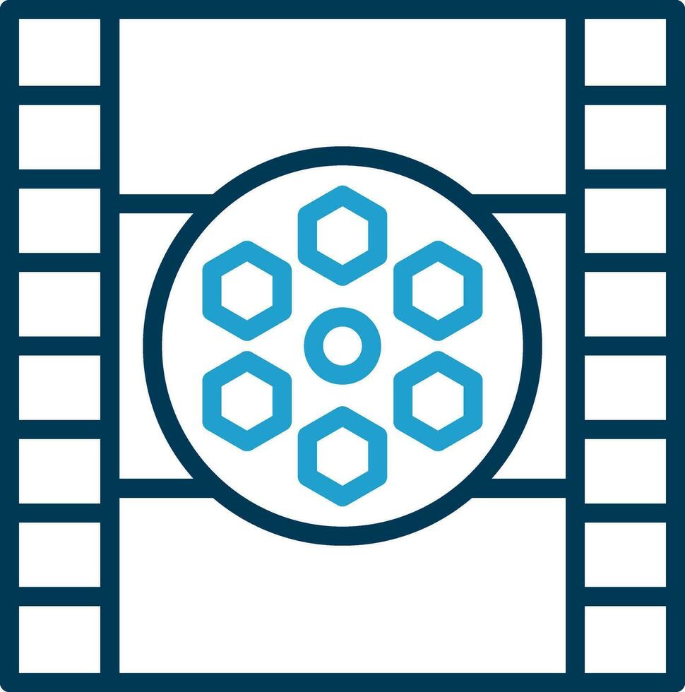 Film reel Vector Icon Design