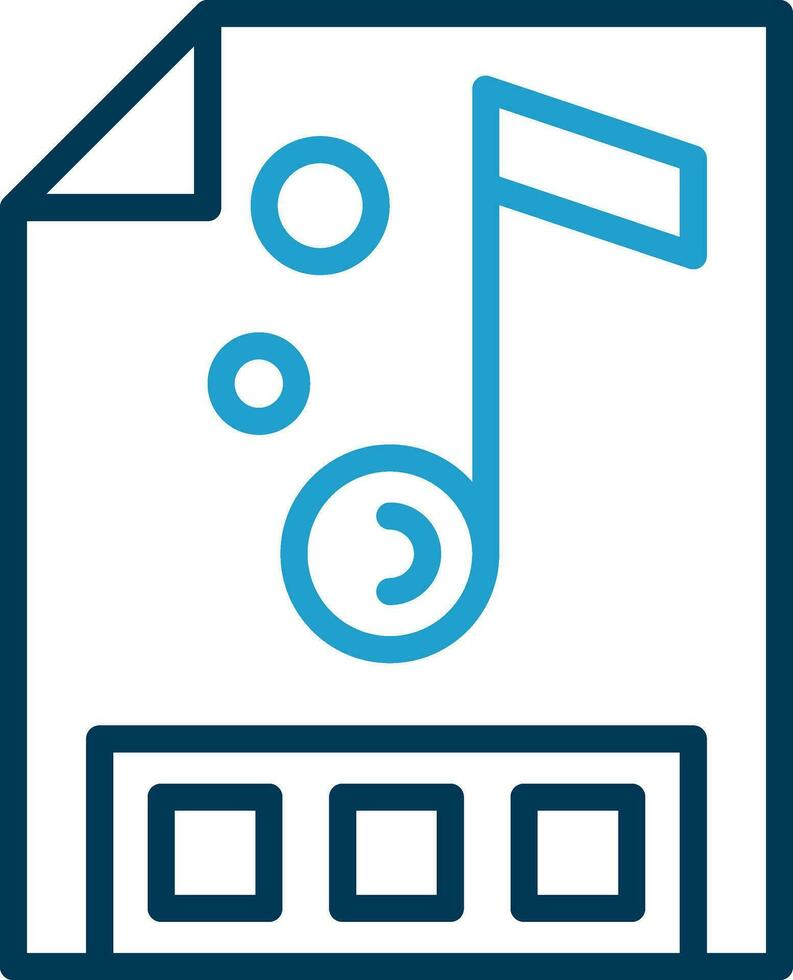 Music file Vector Icon Design