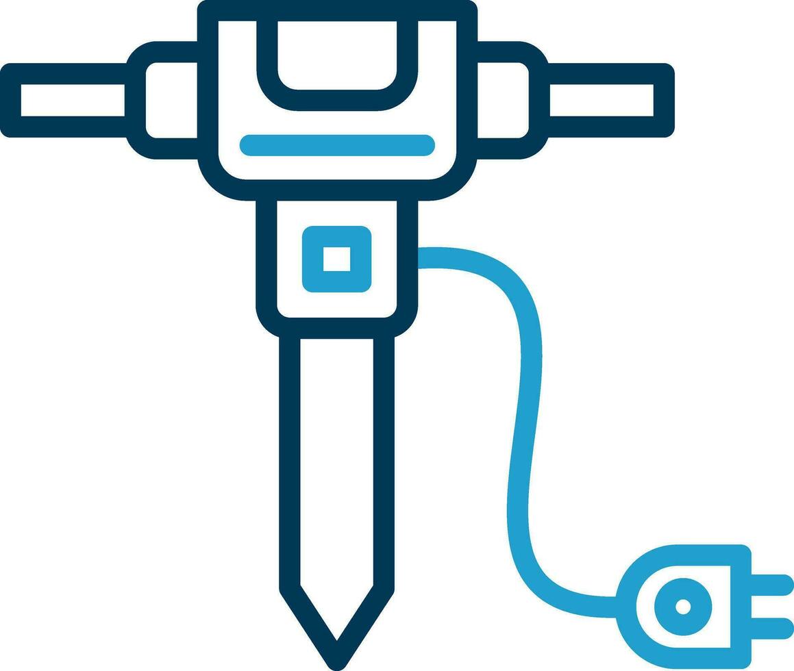 Jackhammer Vector Icon Design
