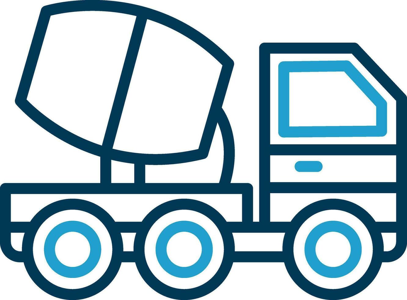 Cemment truck Vector Icon Design