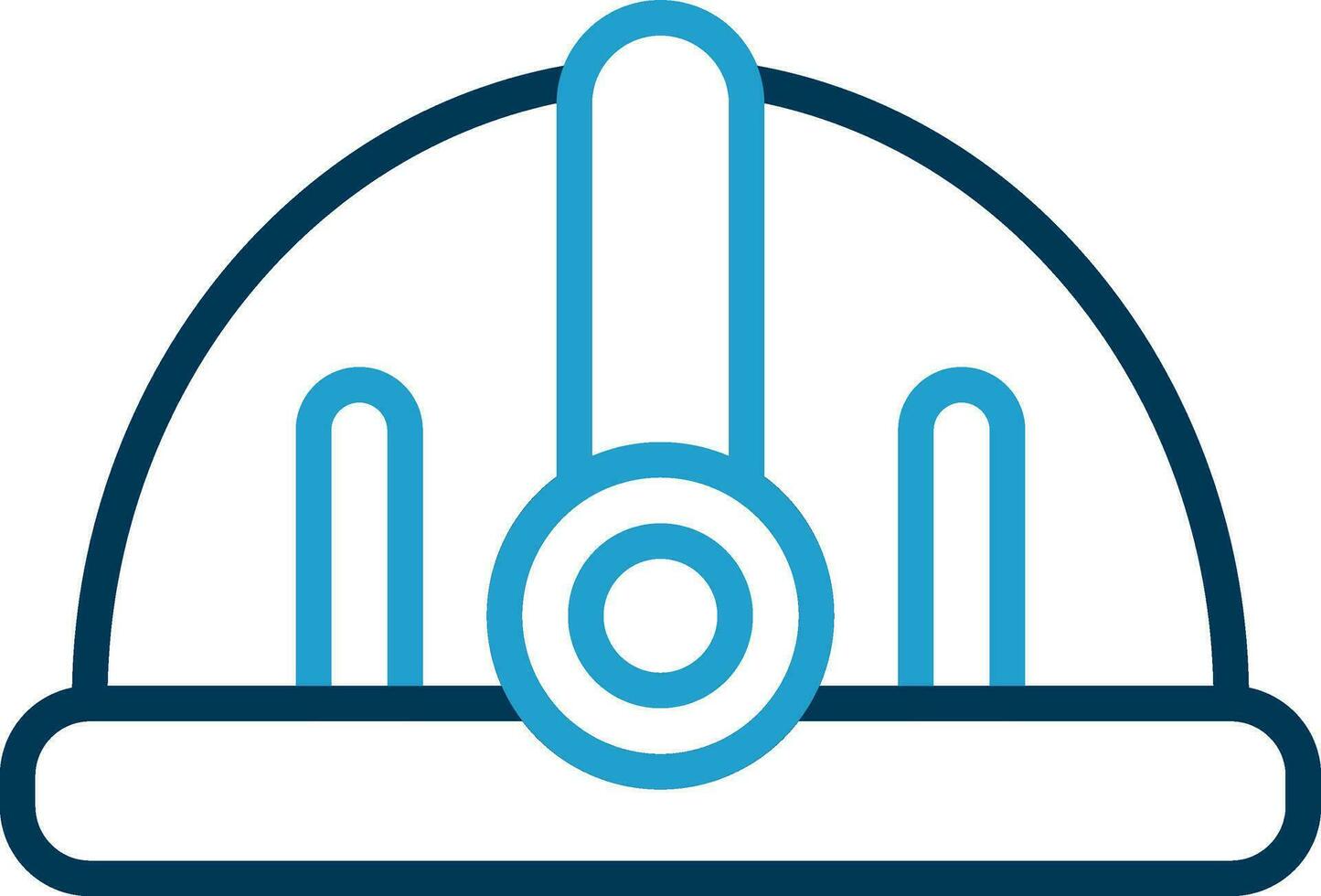 Torch helmet Vector Icon Design