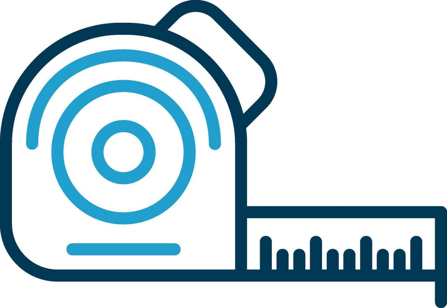 Measuring tape Vector Icon Design