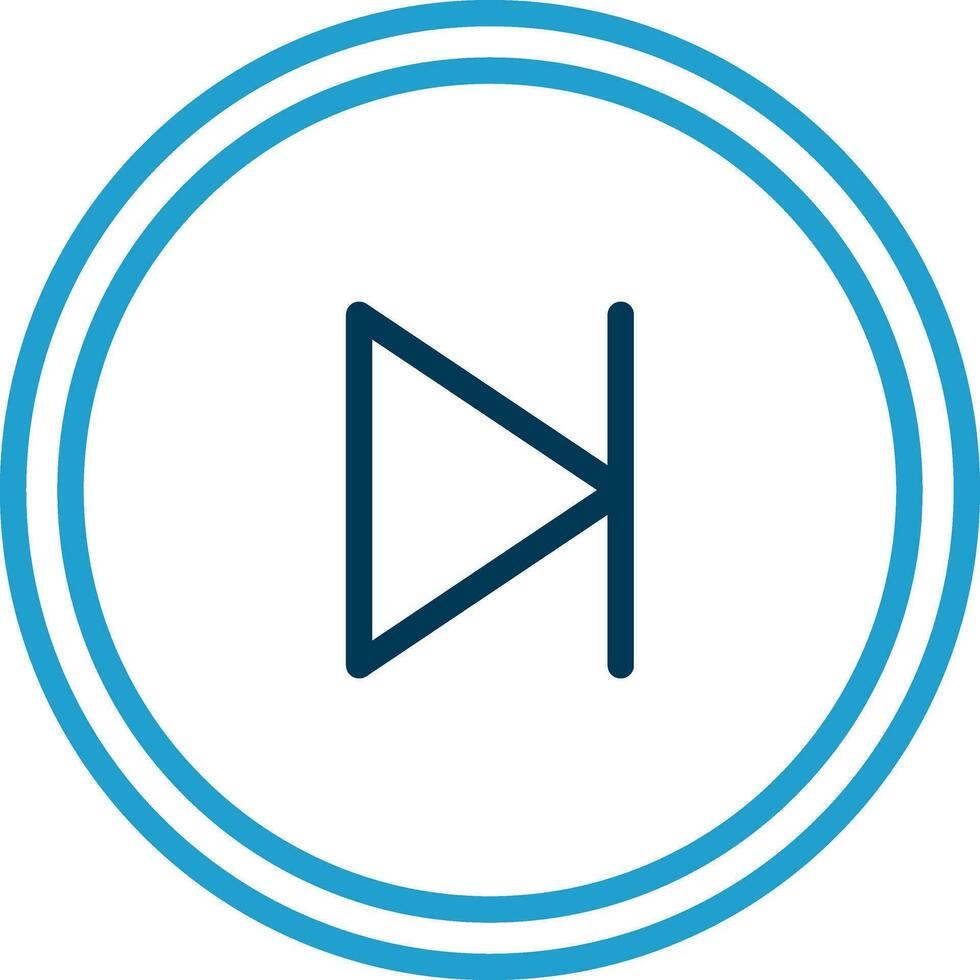 Skip Vector Icon Design