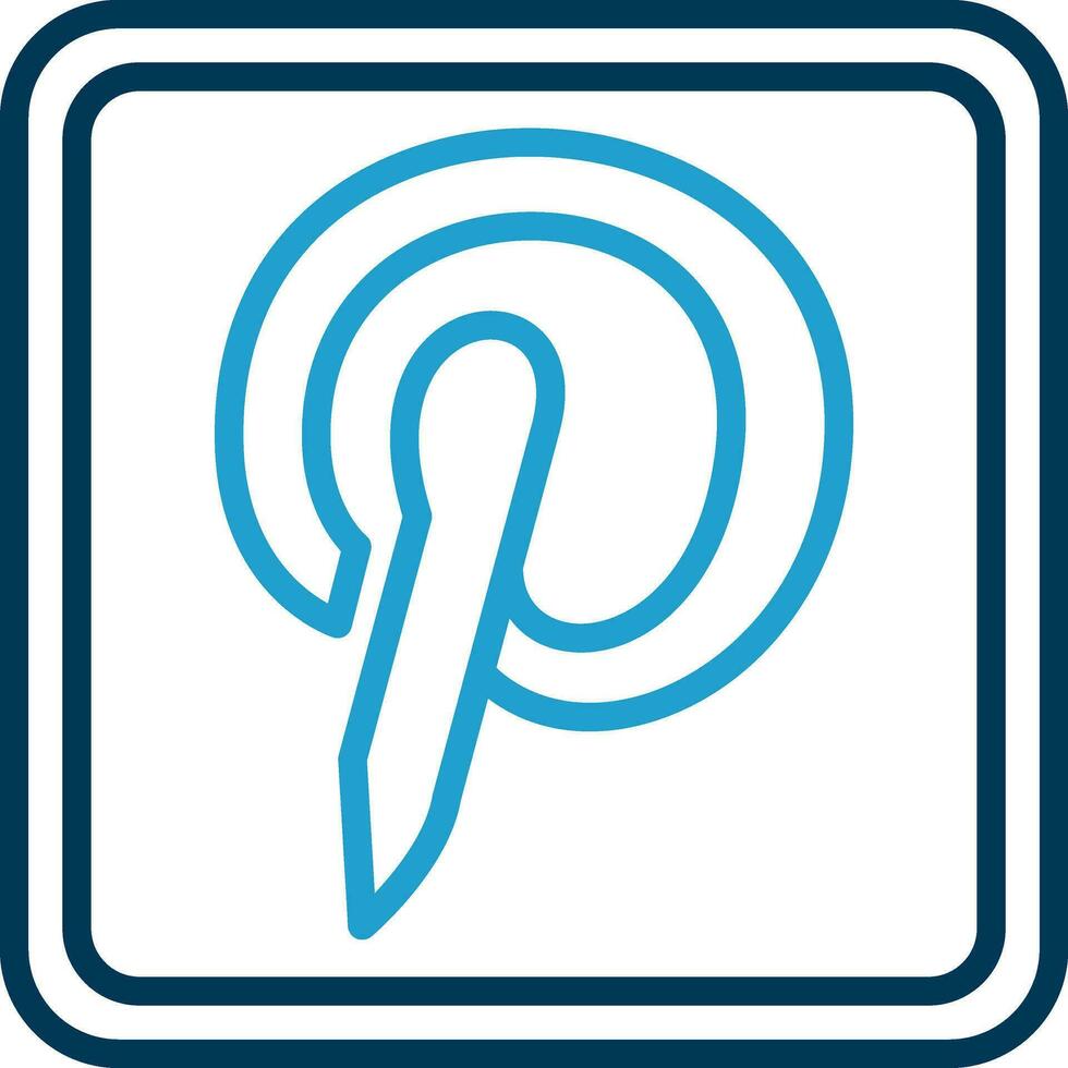 Pinterest Logo Vector Icon Design