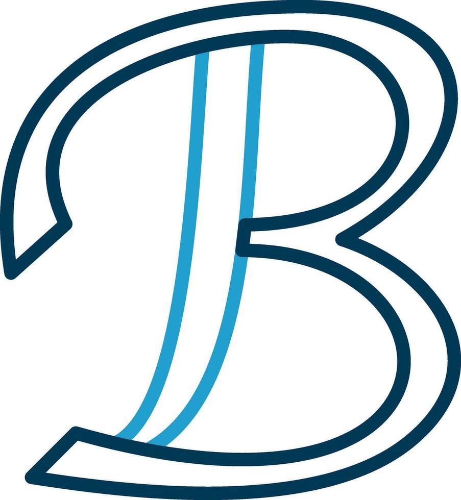 Letter B Vector Icon Design