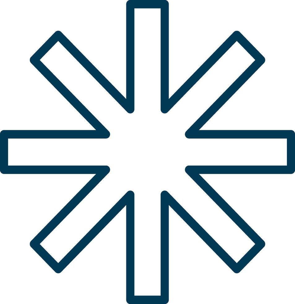 Asterisk Vector Icon Design