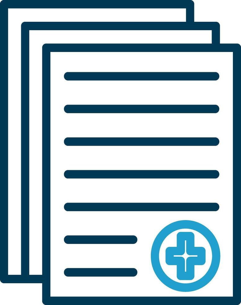 Medical report Vector Icon Design