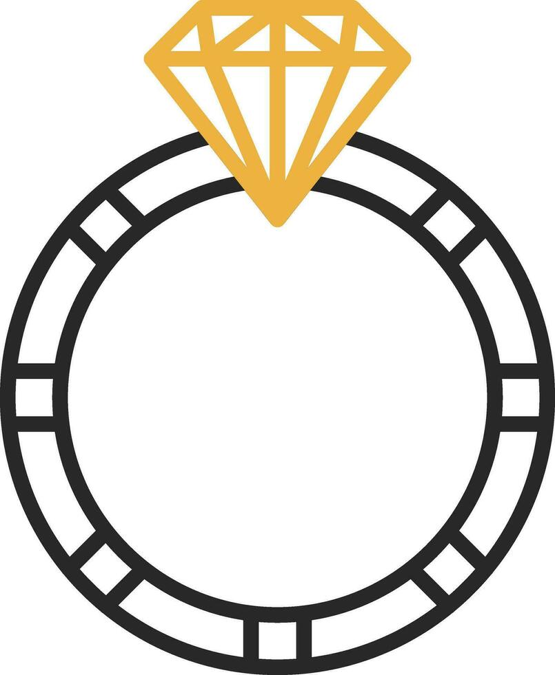 Diamond ring Vector Icon Design