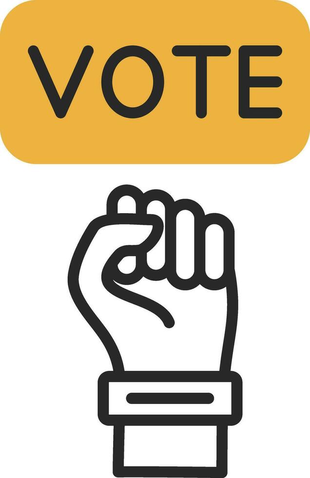 diseño de icono de vector de voto