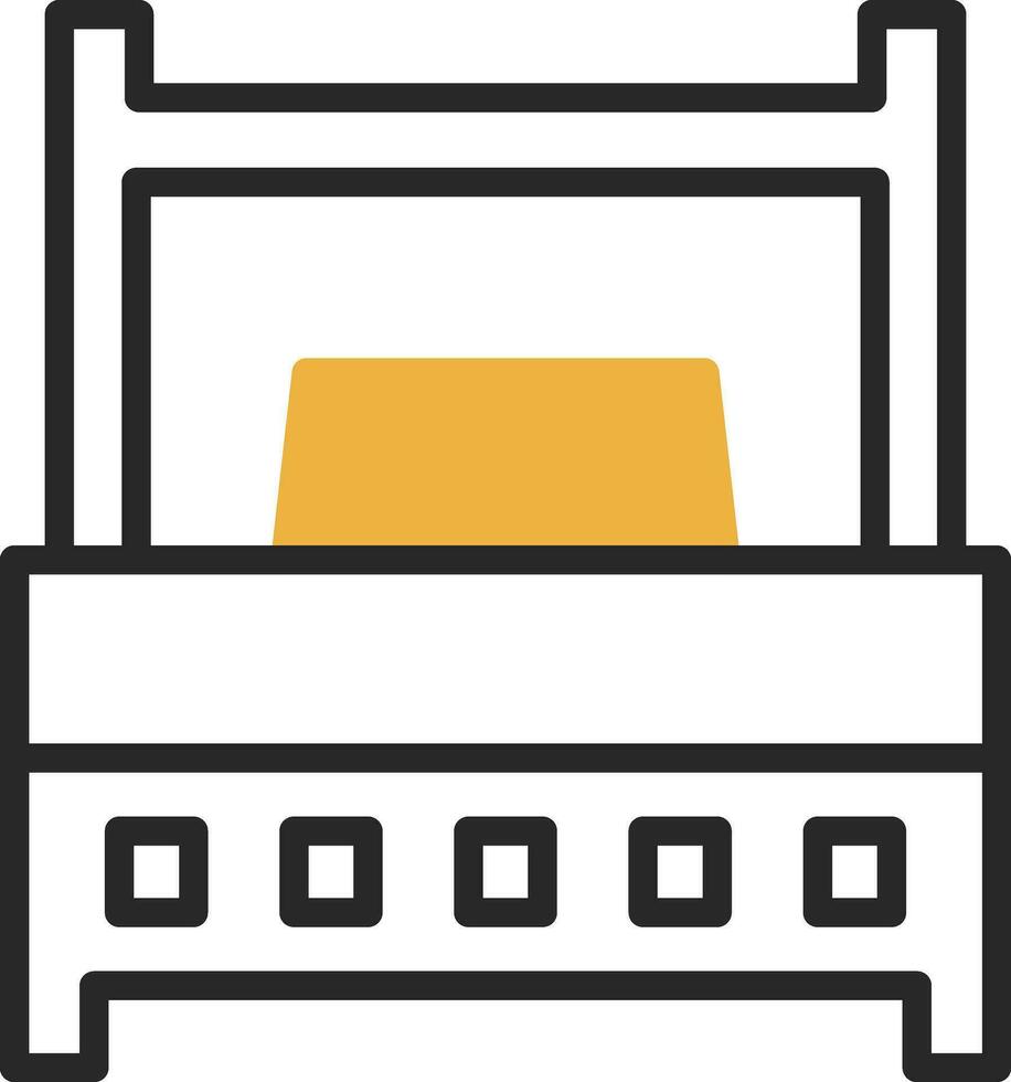 Single Bed Vector Icon Design