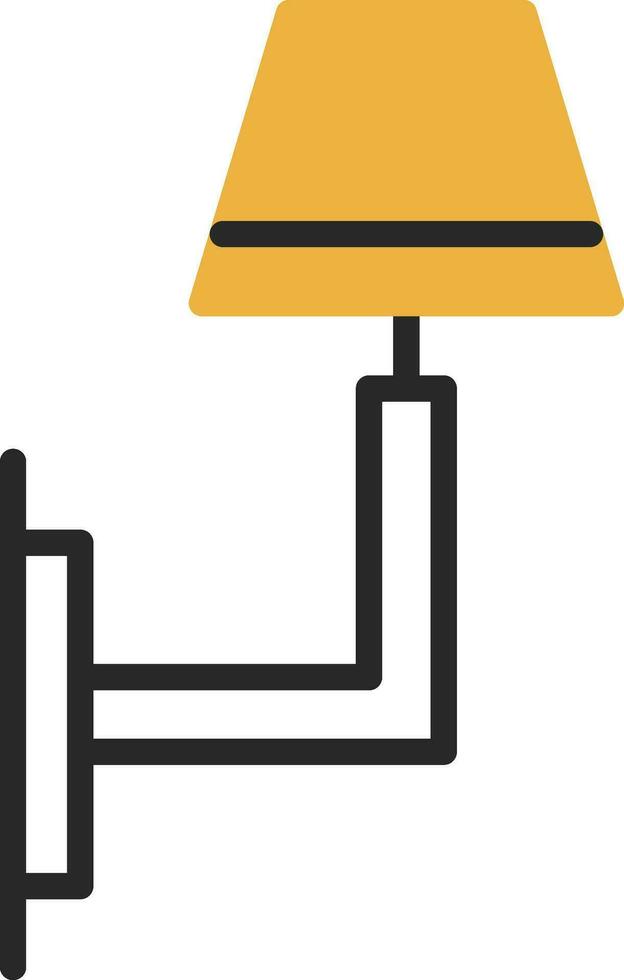 Wall Light Vector Icon Design