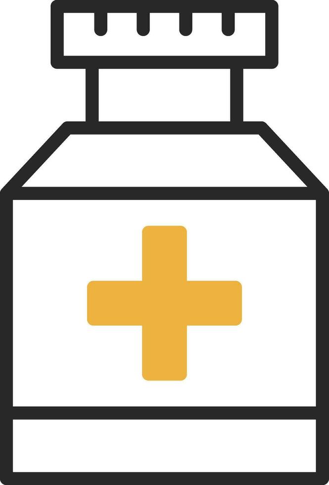 Pill jar Vector Icon Design