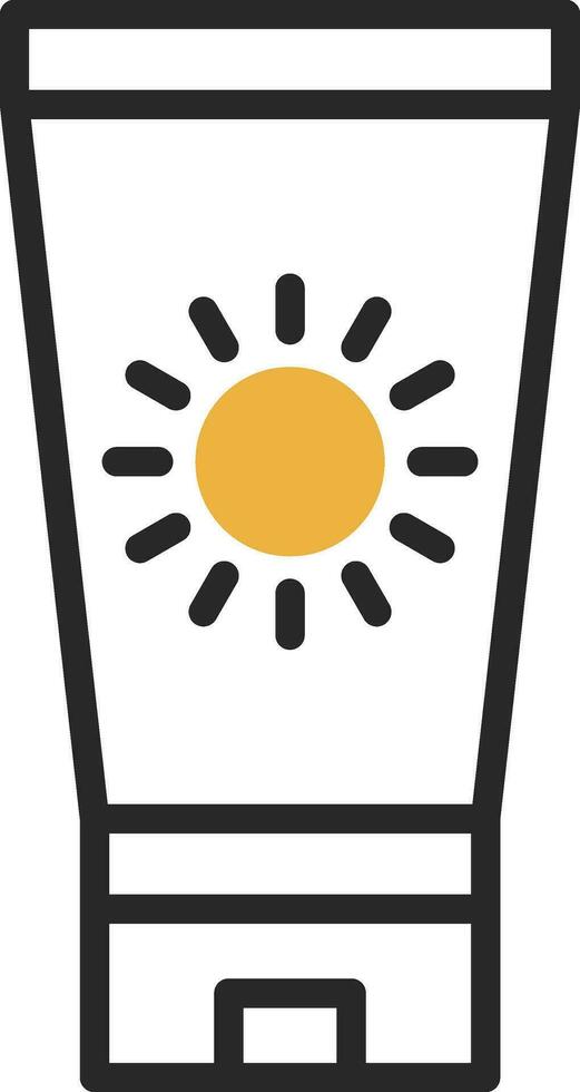 Sun block Vector Icon Design