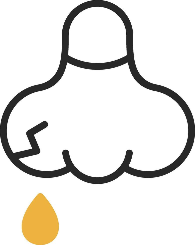Nose bleeding Vector Icon Design