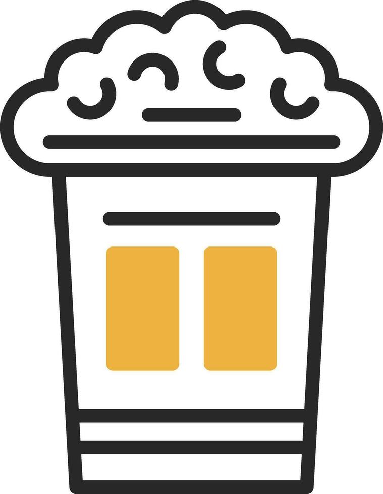 Popcorn Vector Icon Design