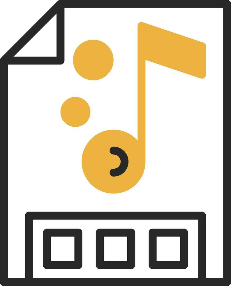 Music file Vector Icon Design