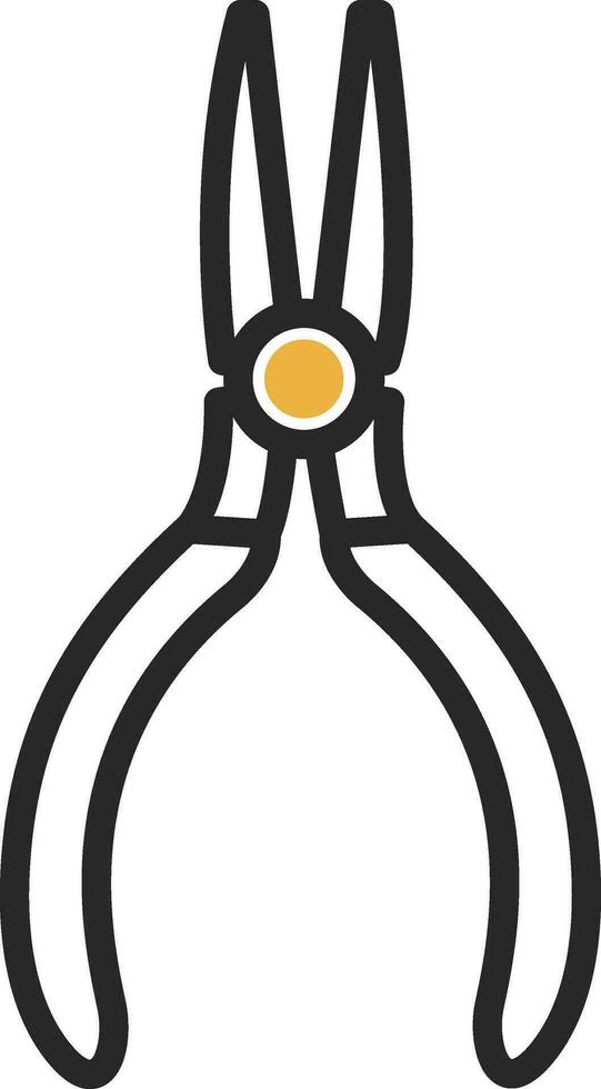 Needle nose pliers Vector Icon Design