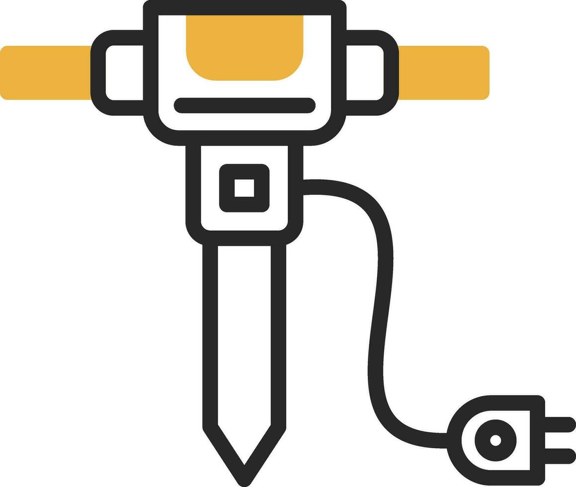 Jackhammer Vector Icon Design