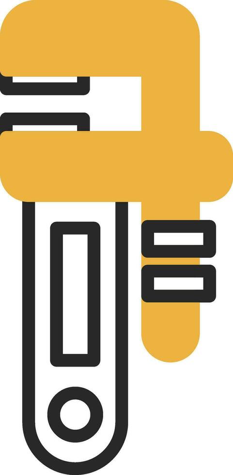 Pipe wrench Vector Icon Design