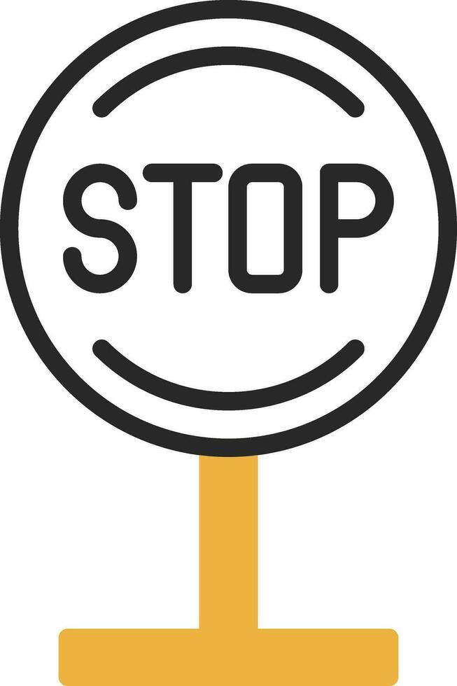 Stop Vector Icon Design