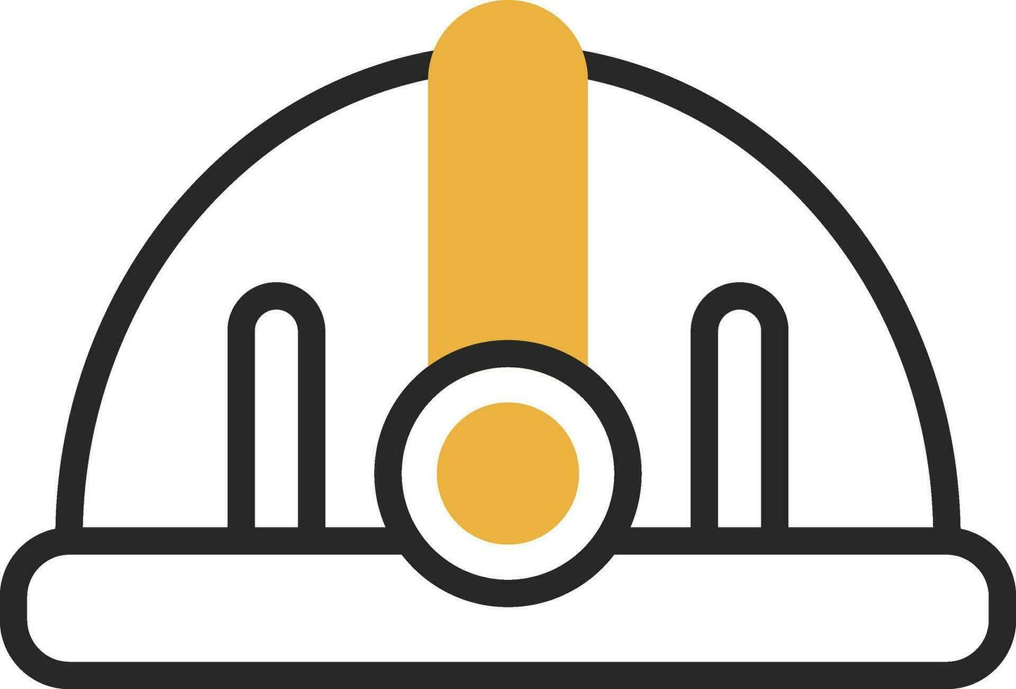 Torch helmet Vector Icon Design