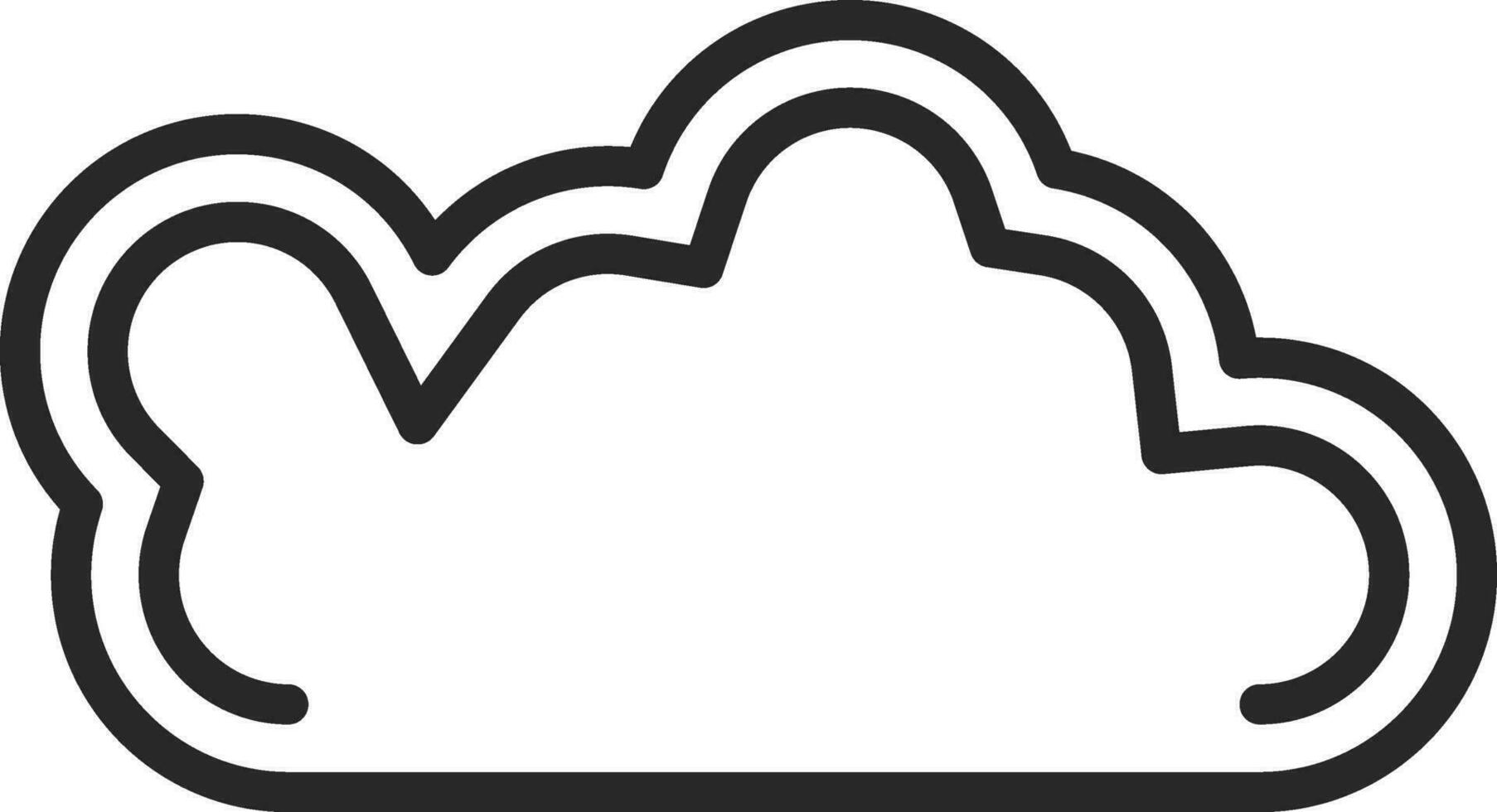 diseño de icono de vector de nube