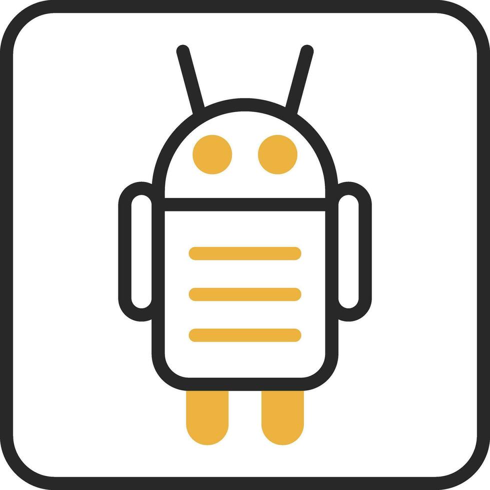 Android Character Vector Icon Design