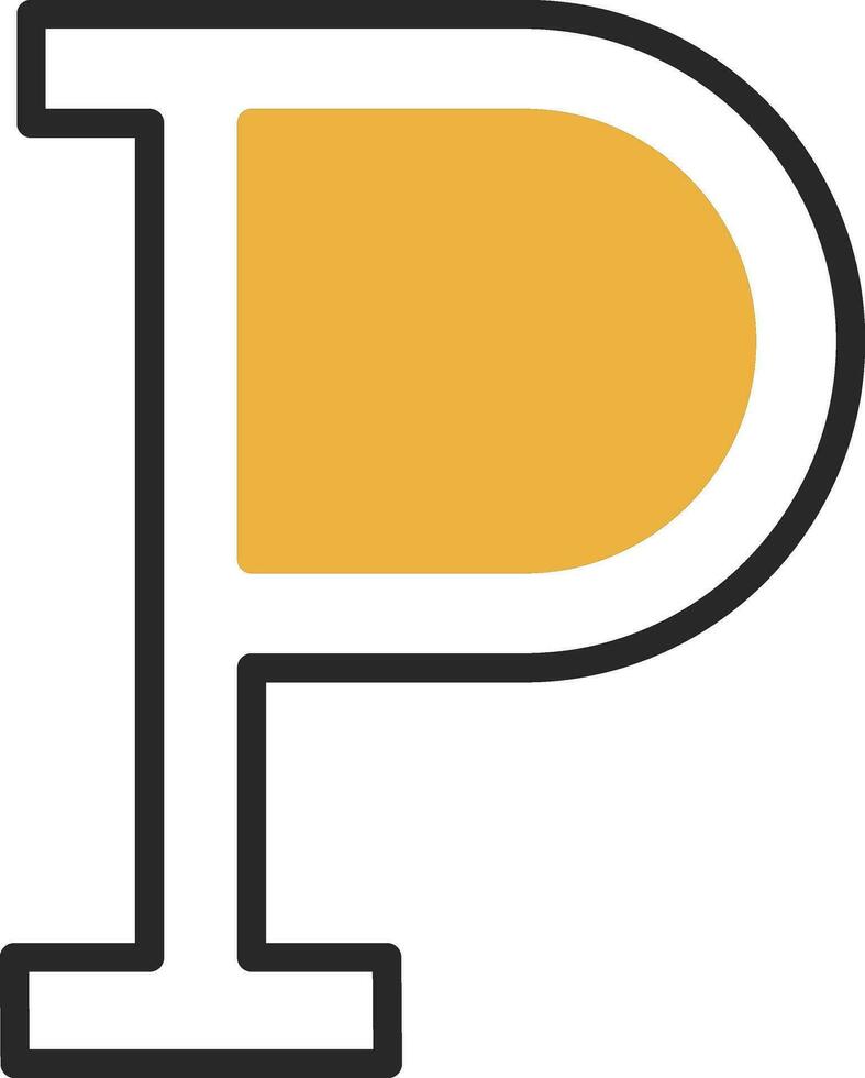 Letter P Vector Icon Design