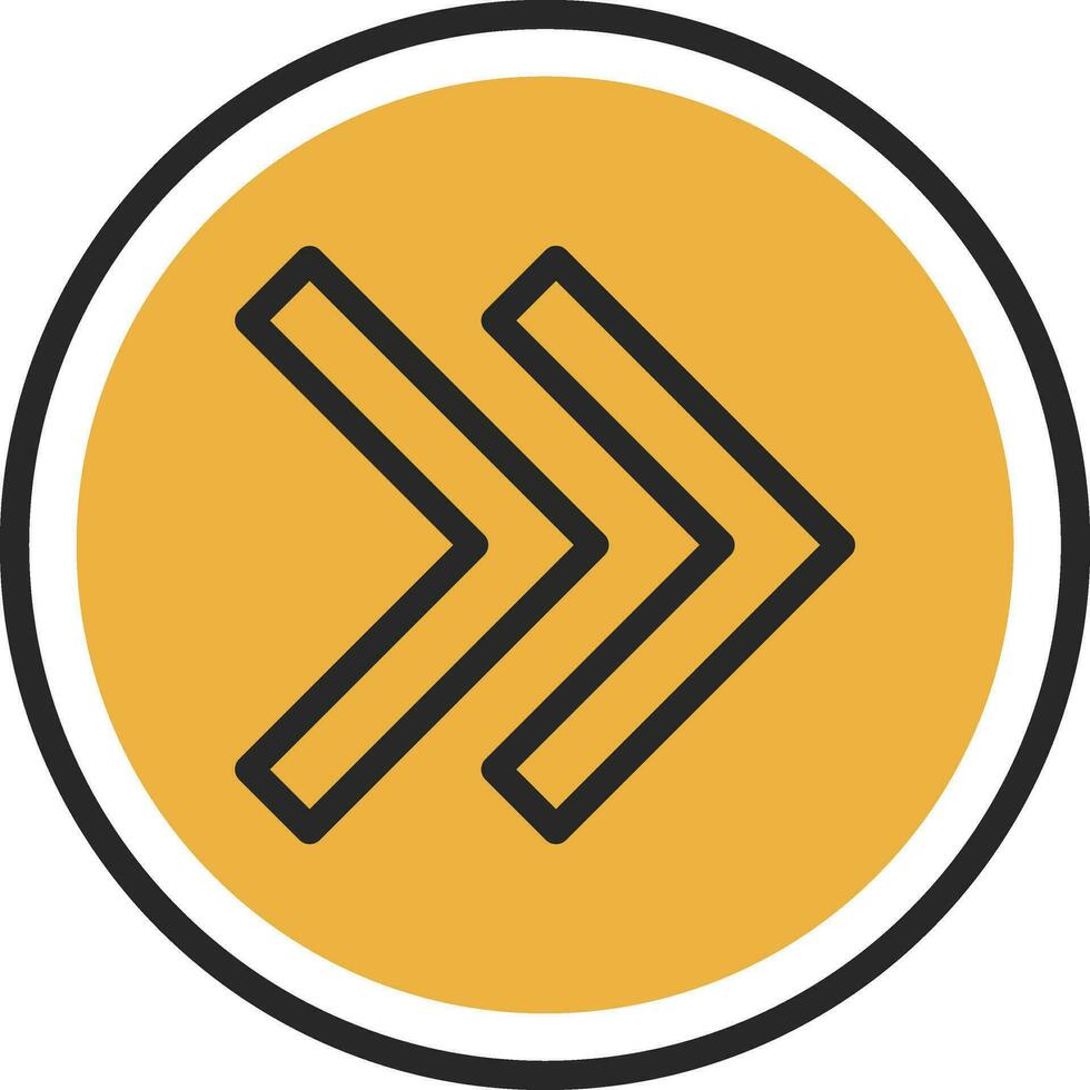 Right Chevron Vector Icon Design
