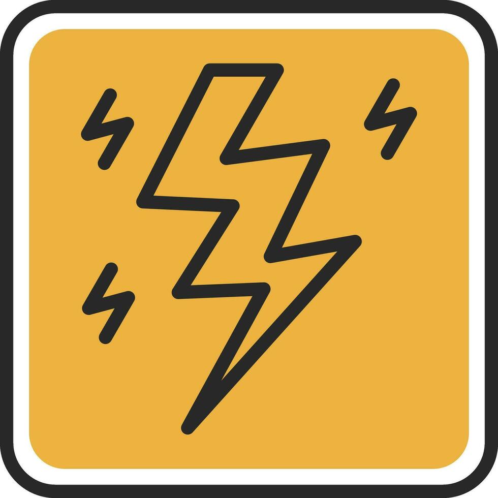 Lightning Bolt Vector Icon Design