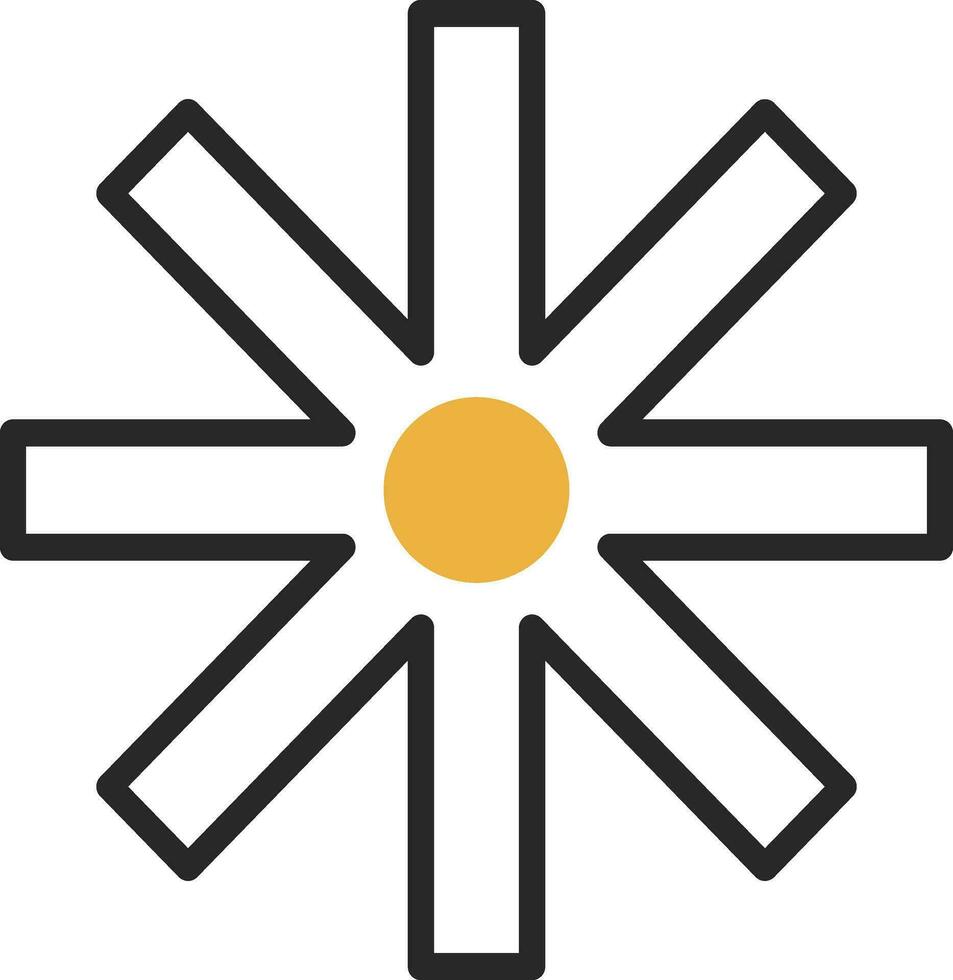 Asterisk Vector Icon Design