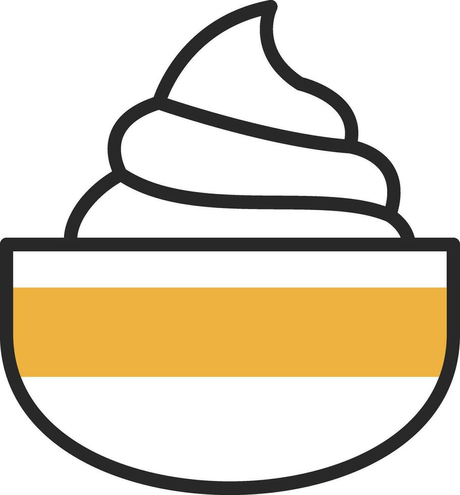 Cream Vector Icon Design