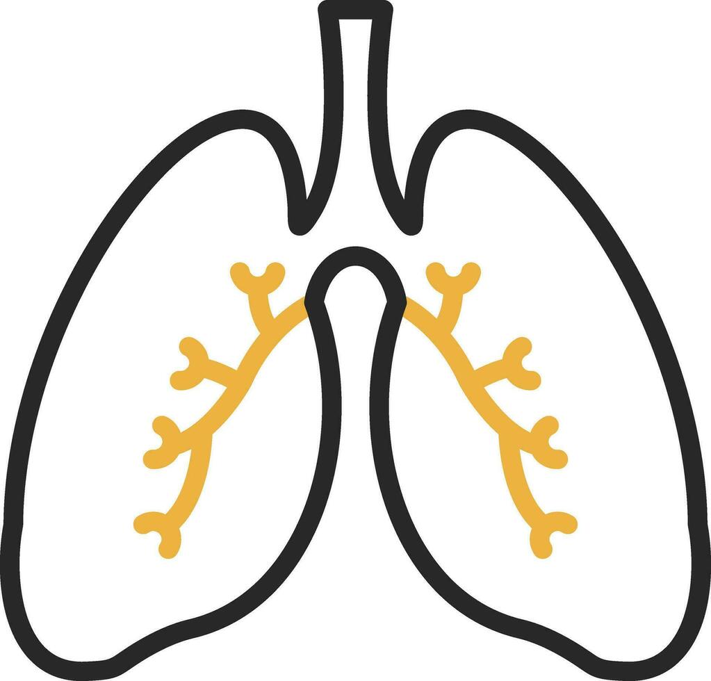 Lungs Vector Icon Design