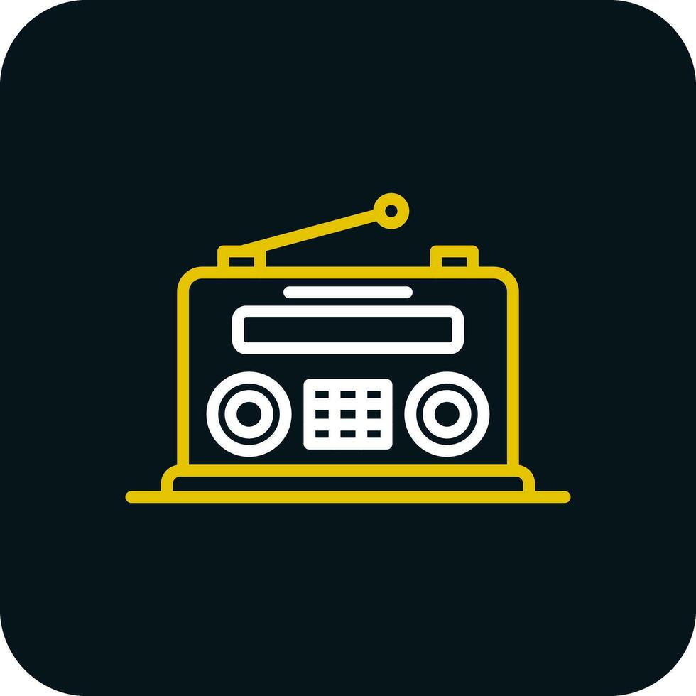 diseño de icono de vector de radio