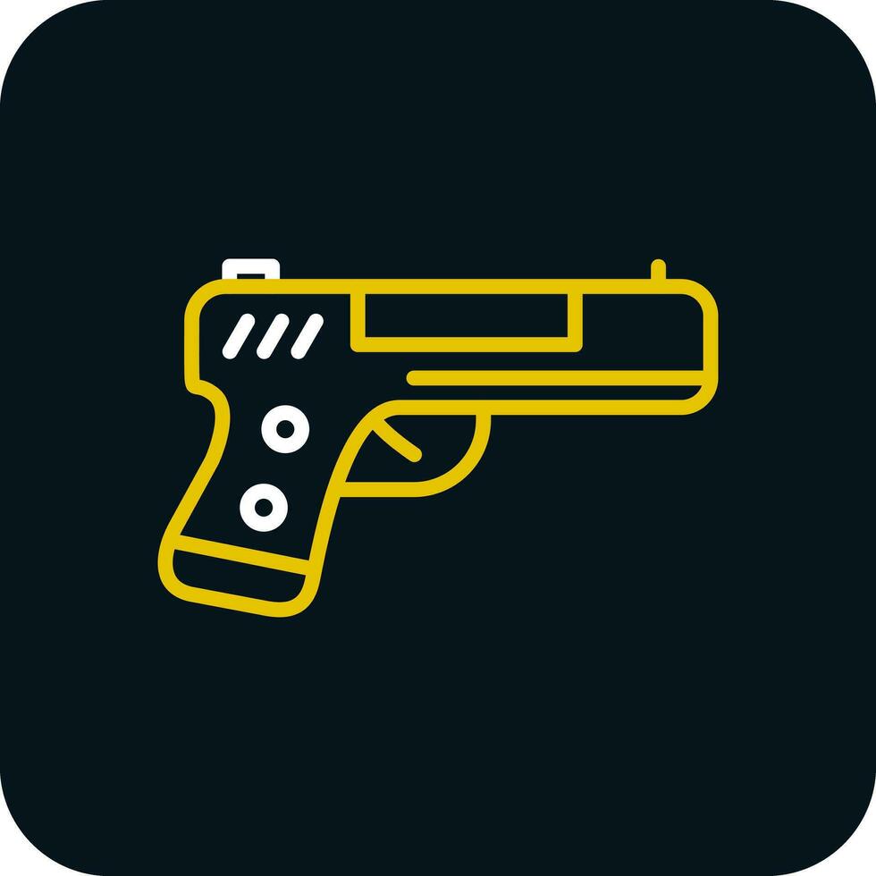Handgun Vector Icon Design